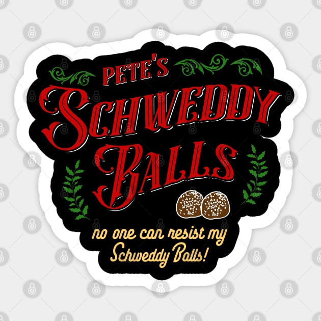 Schweddy Balls V.2 Sticker by OniSide